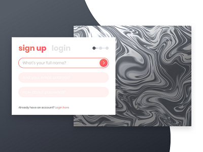 Daily UI #001: Sign Up Concept UI concept dailyui design desktop illustration ui ux vector visual design web