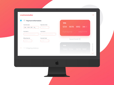 Daily UI #002: Credit Card Input app daily 100 challenge daily ui dailyui design desktop ecommerce shopping ui ux vector visual design web