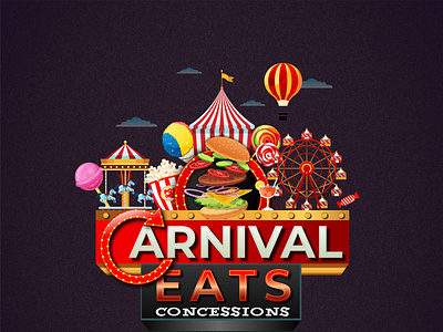 Carnival Eats Logo Design animation branding business logo icon logo logodesign typography