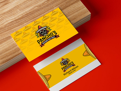 Pancho's Business Card brand branding business logo illustration logo logo design logodesign ui vector