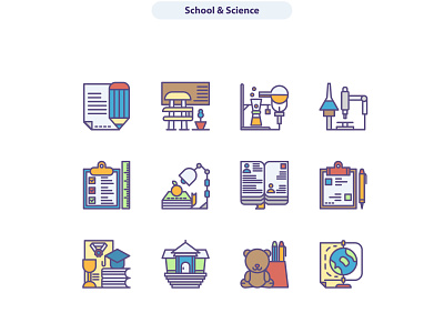 School & Science icon sets. icon icon a day icon app icon artwork icons icons set