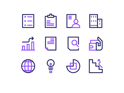 Business icon sets.