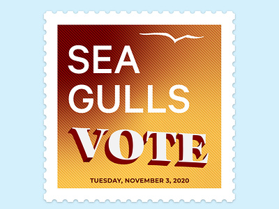 Vote 2020 2020 college design election illustration salisbury stamp stamps typography vector illustration vote