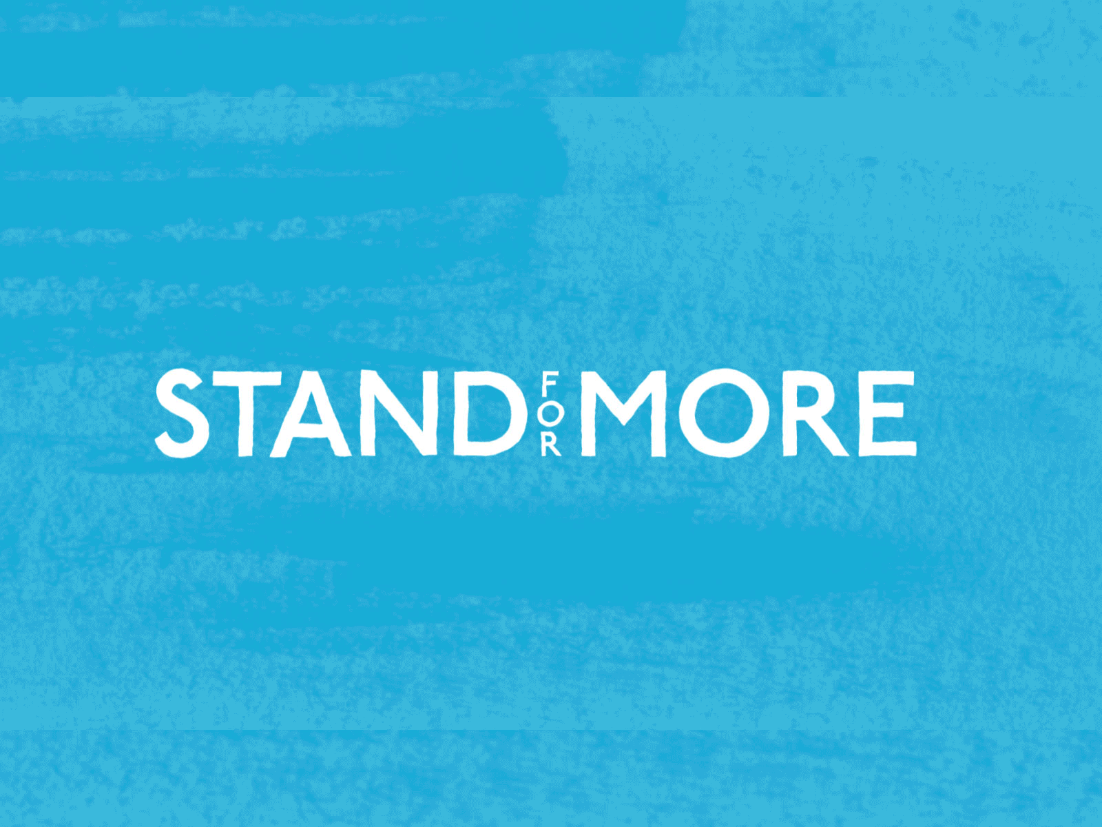 Stand for More Logo Animation animated logo animated typography design equality impact justice logo logo animation motion motion design motion graphics reform social justice typography