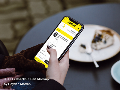 JB HiFi Checkout Cart adobe branding cart clean design flat interface iphone lifestyle mobile mobile app mockup shop ui ux ux designer xd