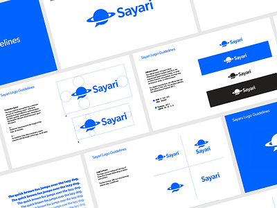 Sayari | Logo Guidelines branding design graphic design graphic designer guidebook guidelines illustration logo logo design minimal vector