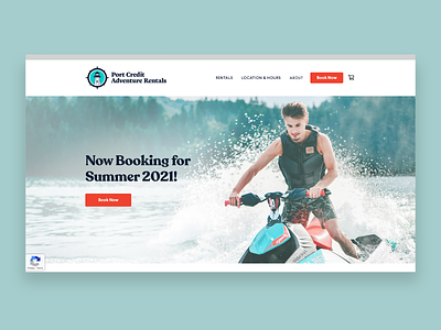 Port Credit Adventure Rentals | Website Design app branding graphic design graphic designer logo ui ux web web design web designer web development webdesign website