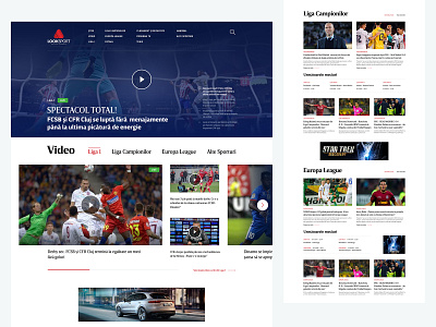 LookSport homepage soccer sport sports branding sports design tennis tv web website