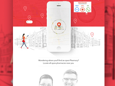 Pharmacy Locator Ios App app illustration ios ios 7 iphone locator pharmacy