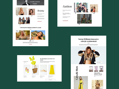 ELLE beauty editorial layout elle fashion homepage magazine typography website women
