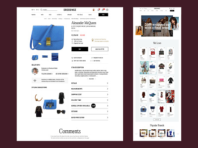 E-commerce project – coming soon ecommence fashion luxury brand women
