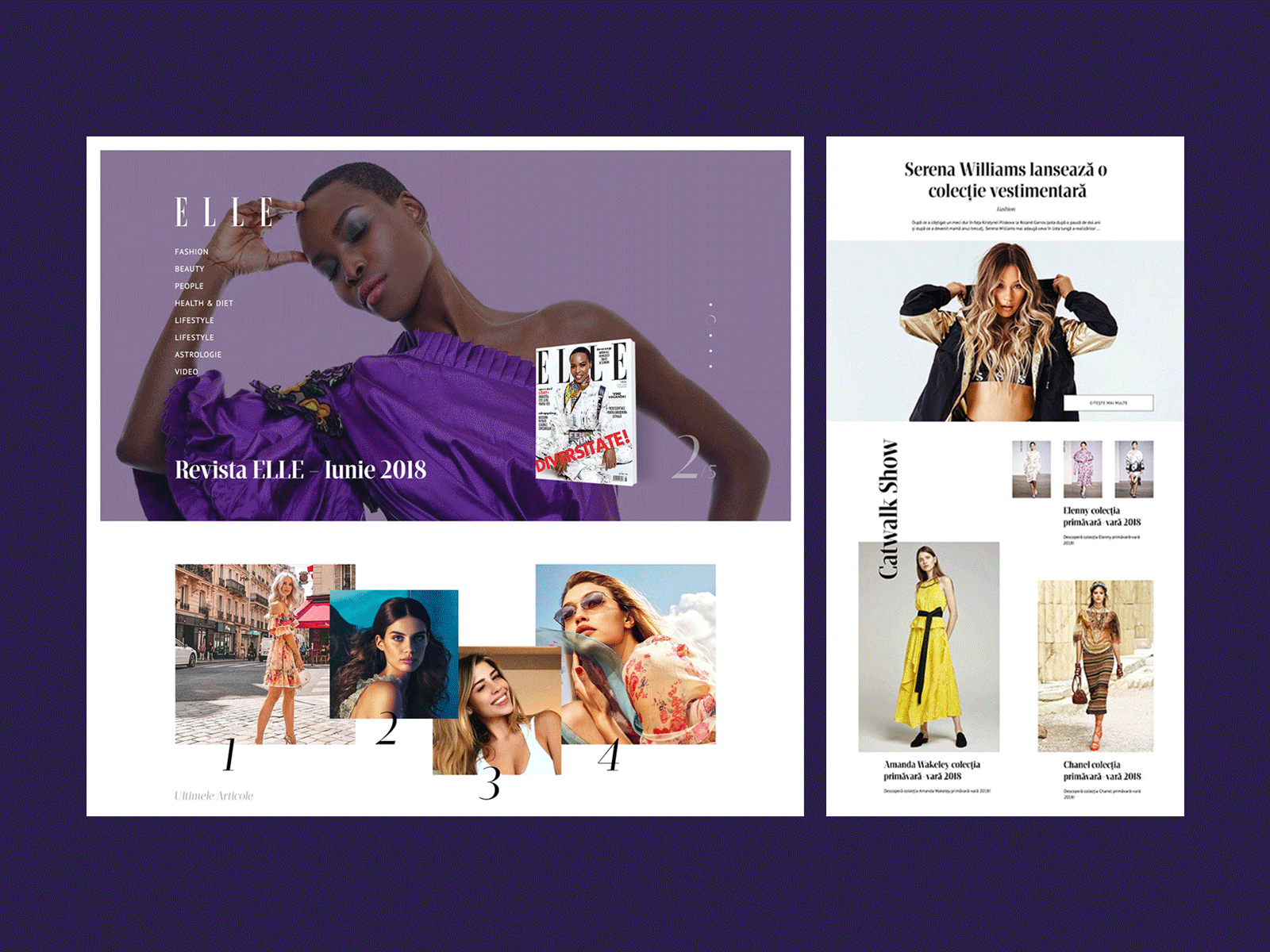 ELLE article editorial layout elle fashion magazine website women