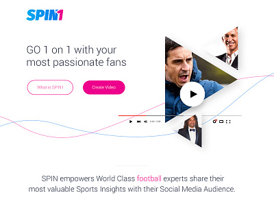 Spin1 football soccer social media video