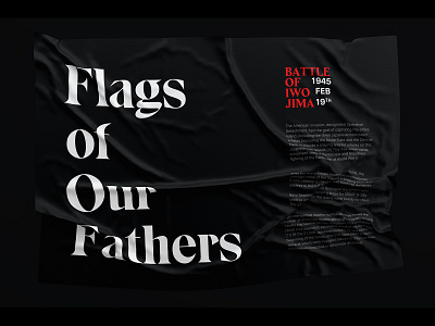 Flags of Our Fathers flag typography