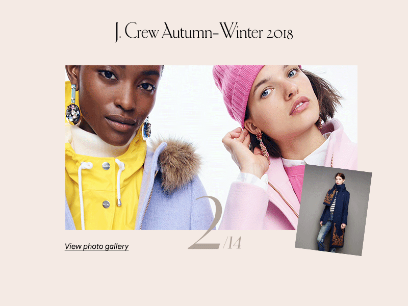 Photo Gallery Module for a fashion website autumn clothes fashion module photo gallery website winter women