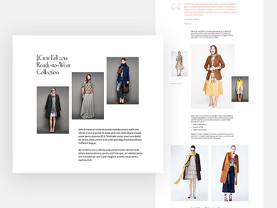 Fashion Magazine Editorial editorial design editorial layout fashion magazine typography website women