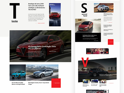 Automotive Magazine – Homepage preview auto car homepage magazine magazine design typogaphy website