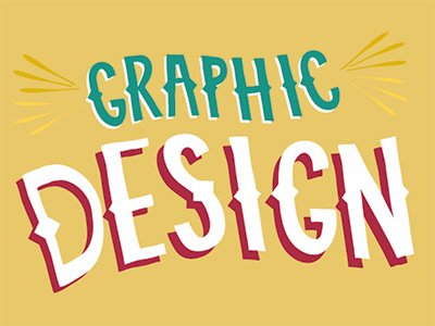 Graphic design lettering typography
