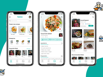 Recipe app app home screen recipe app ui