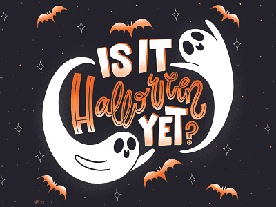 Halloween 2020 bat bats black cute design ghost ghosts halloween halloween design handlettering illustration illustrative lettering lettering lettering art orange sparkle spooky spooky season typography