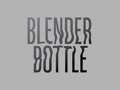 BlenderBottle Type Exploration 3