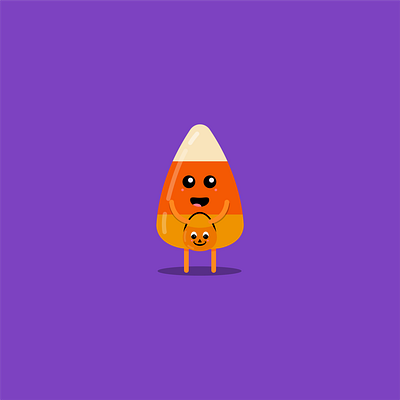 Tricker Or Treating Candy Corn candy corn halloween illustration illustrator trick or treat