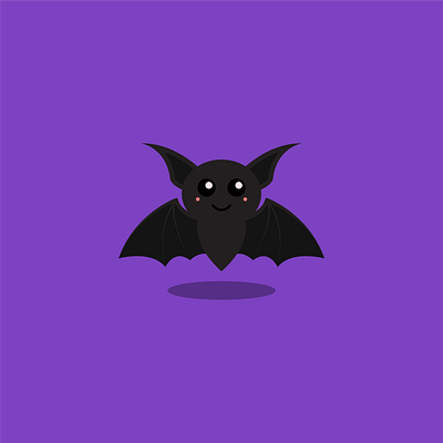 Bat bat cute halloween illustration illustrator spooky vector