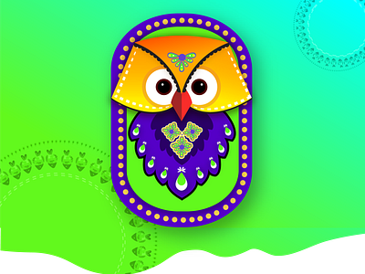 Boishakh bangla new year boishakh illustration mask owl