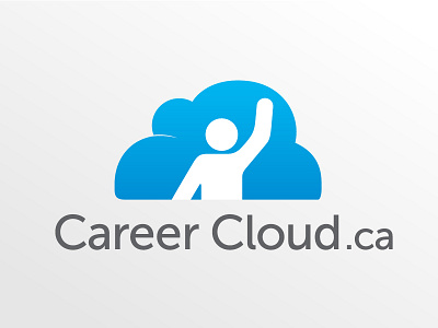 Career Cloud blue career cloud logo person