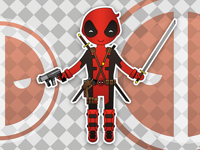 Lil'Deadpool deadpool marvel red