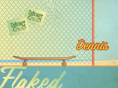 Flaked - Dennis blue david sullivan dennis flaked long board netflix savenice skateboard venice beach