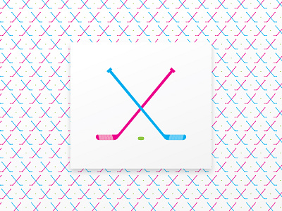 Hockey Stick pattern argyle cyan hockey sticks magenta minimal pattern
