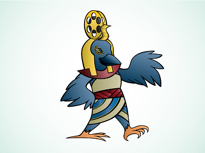 Raven Mascot animal drawing egyptian mascot raven
