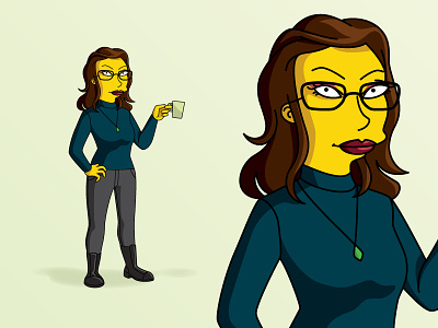 Simpsons smoonie american cartoon avatar cartoon likeness self portrait the simpsons