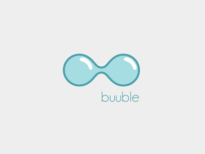 Buuble app bleu blue bubble bulle buuble flat flat design icon logo
