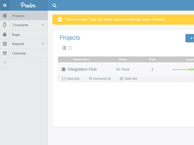 Product Management Prototype dashboard management pm product project ui