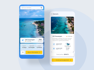Travel App design concept