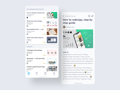 Reading App UI Concept