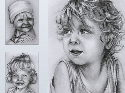 Little Profunsers drawn pencils portrait