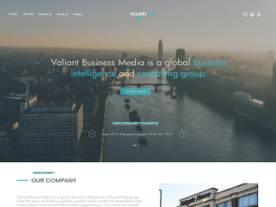 Landing page for the company website app branding debut design icon ui ux web