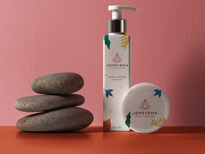 Jemeyema cosmetics packaging design