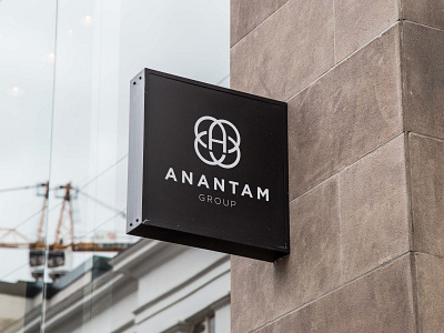 Anantam group (Brand identity design) brandidentitydesign branding design logo logodesign minimal printdesign vector