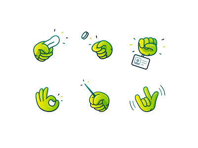 Tymbe Hands Illustrations #1 expressions hands icon icons illustration illustrations tymbe ui