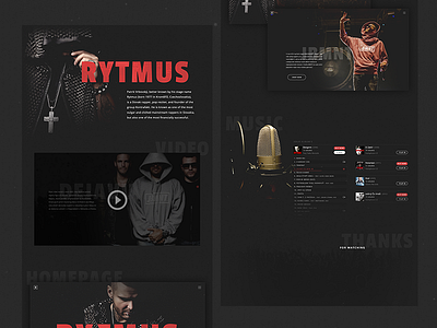 Rytmus Case Study black case design music noise study web website