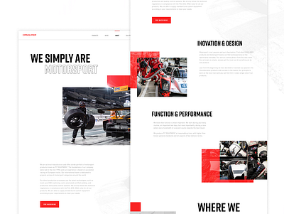 Caseliner Pages car cars caseliner clean equipment motorsport product page red web webdesign