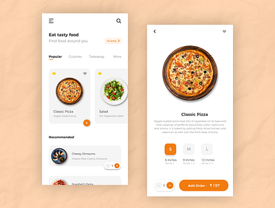 Food Application UI branding design figma food app fooddeliveryapp ui uidesign ux