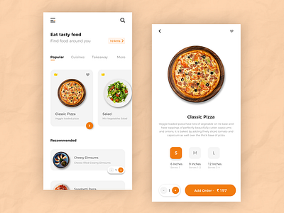 Food Application UI