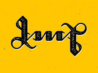 Luca ambigram blackletter design lettering logo typo typography