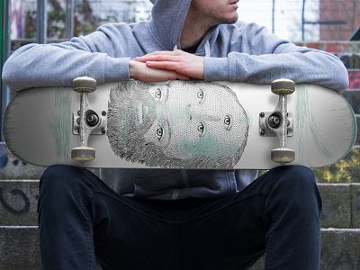 Skateboard mockup