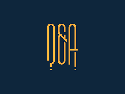 Q&A Logo - ?&! ampersand answers logo question type